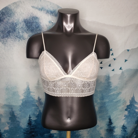 Victoria's Secret Other - Victoria's Secret Lace Triangle Bralette Size Small